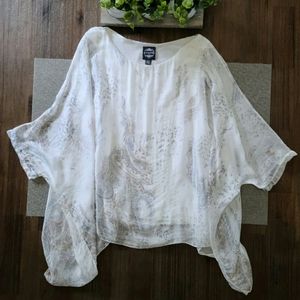 Le Marais Paris Silk Poncho